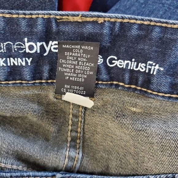 Lane Bryant genius fit skinny Jean's blue 18 long - Picture 2 of 8